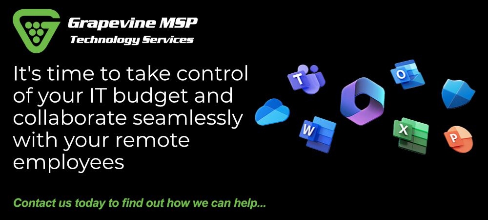 It's time to take control of your IT budget and collaborate seamlessly with your remote employees. Contact us today to find out how we can help...